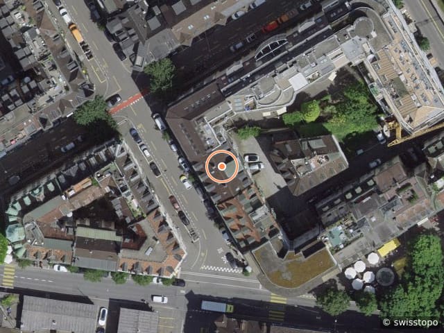 Luftbild der Lage – Dornacherstrasse 15, 6003 Luzern