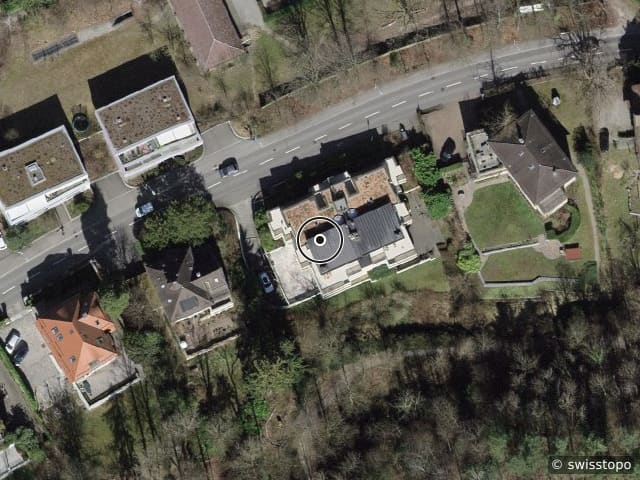 Vue aérienne de l’emplacement – Tobelhofstrasse 28, 8044 Zürich