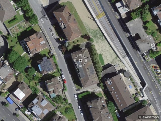 Luftbild der Lage – Chemin Benjamin-Dumur 8, 1004 Lausanne