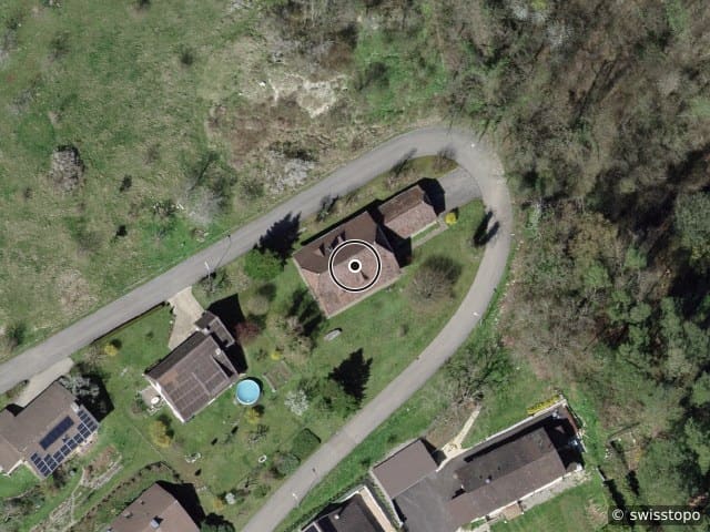 Luftbild der Lage – le Banné 603, 2902 Fontenais