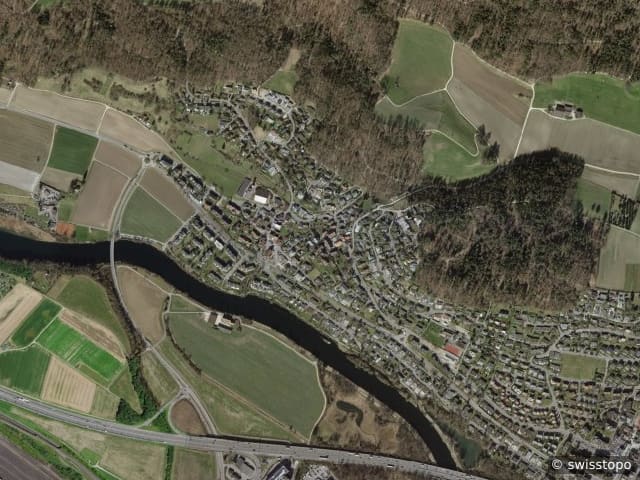 Aerial view of the location – Oetwil an der Limmat