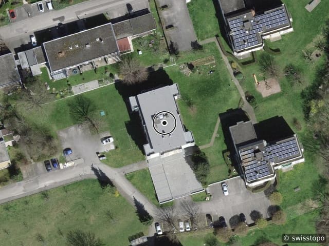 Luftbild Rue des Bordgeais 35, Delémont