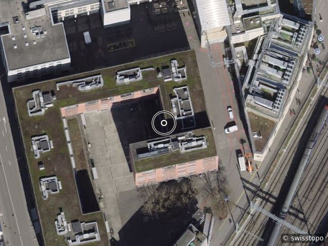 Luftbild Bahnmeisterweg 12, Winterthur