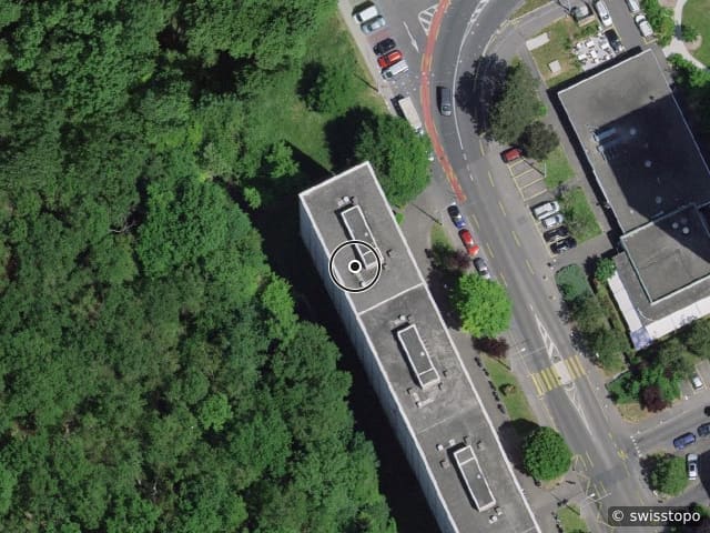 Luftbild der Lage – Rue du Vieux-Moulin 19, 1213 Onex