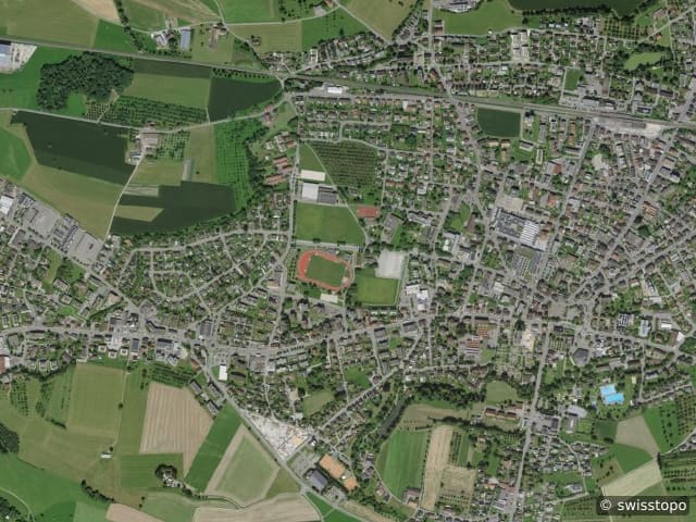 Luftbild der Lage – Amriswil