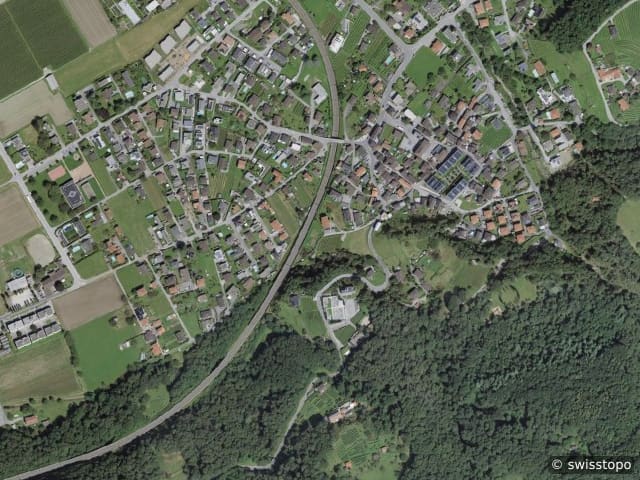 Luftbild Bellinzona