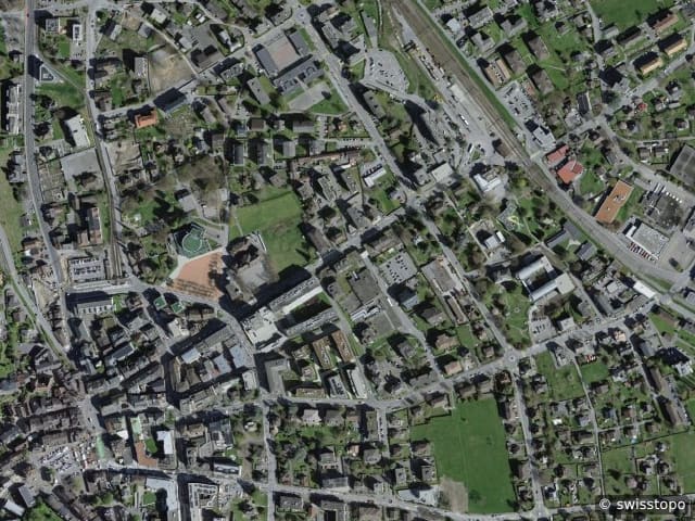 Luftbild Rue du Closillon 16, Monthey