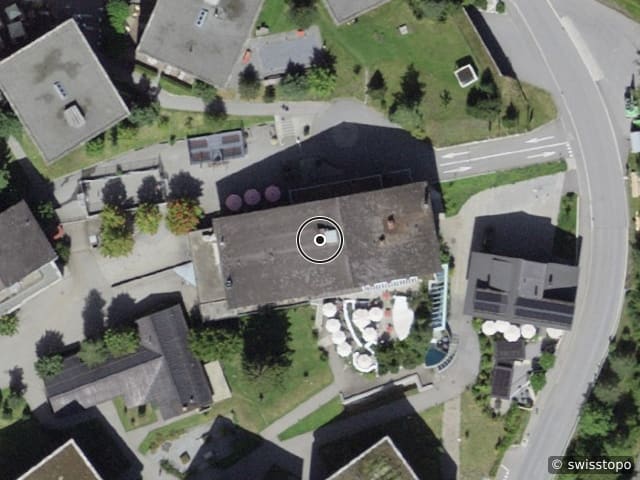 Vue aérienne de l’emplacement – Via Murschetg 15, 7032 Laax