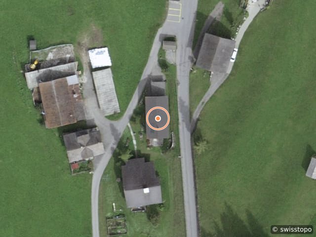 Luftbild der Lage – Hofweg 1, 7278 Davos Monstein