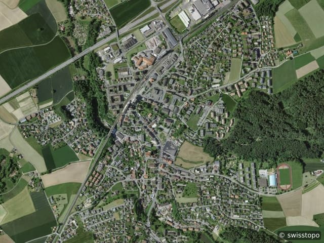 Luftbild: das Gebiet