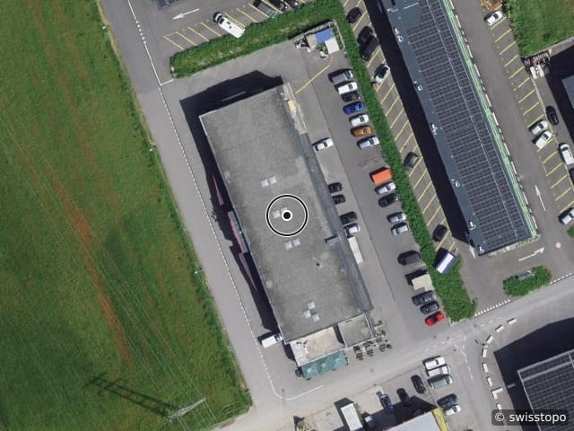 Luftbild Route des Courtraits 30, Bex