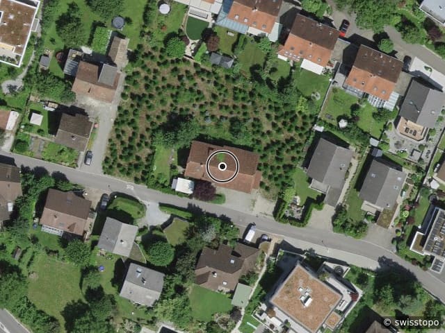Luftbild der Lage – Buacherweg 5, 5443 Niederrohrdorf