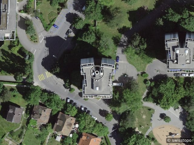 Luftbild der Lage – Avenue du Temple 17, 1012 Lausanne