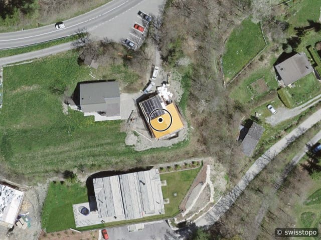 Luftbild route Cantonale sierre montana 21, Bluche-Randogne