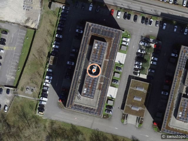 Luftbild Hinterbergstrasse 16, m²