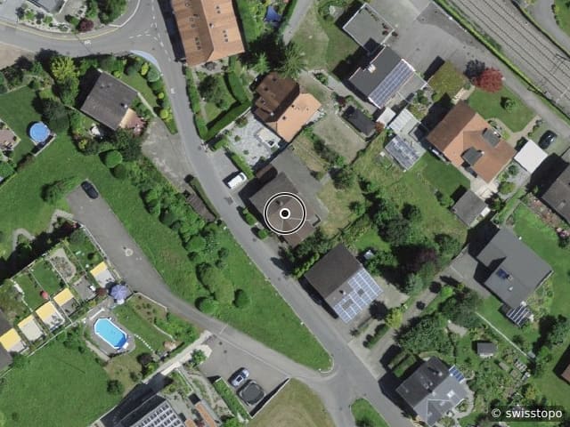 Luftbild Rosenweg 23, Thun