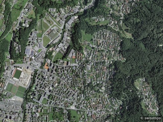 Vista aerea della posizione – 6900 Lugano Cadempino