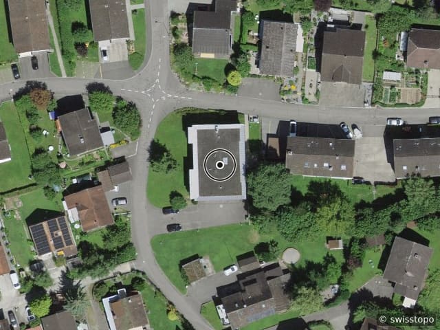 Vista aerea della posizione – Holtenstrasse 8, 5722 Gränichen