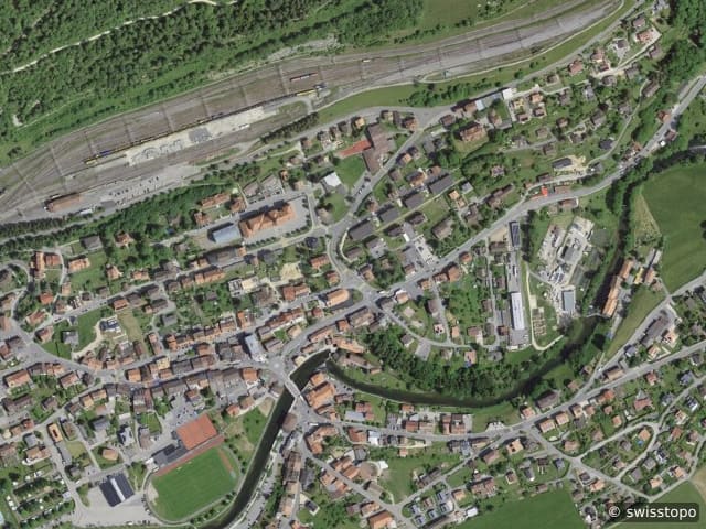 Luftbild Vallorbe