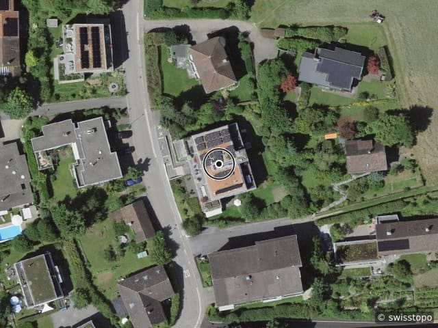 Luftbild Obere Berneggstrasse 75, St. Gallen