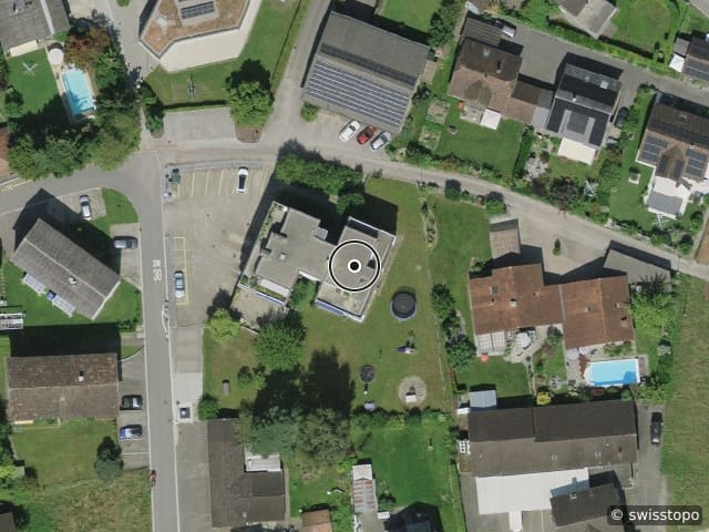 Luftbild der Lage – Schöntalstrasse 2, 8586 Erlen