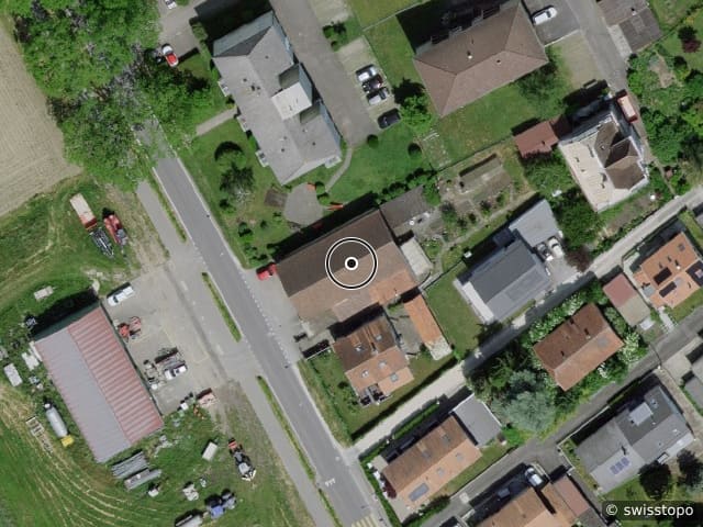 Luftbild Avenue Kiener 13, Yverdon-les-Bains