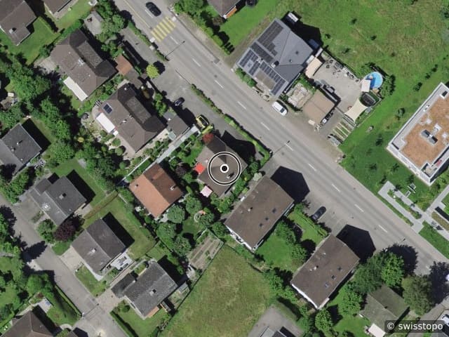 Luftbild der Lage – Hauptstrasse 10, 4441 Thürnen