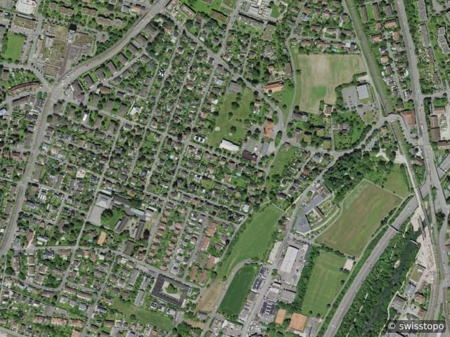 Luftbild Freilager - Platz 2, Münchenstein
