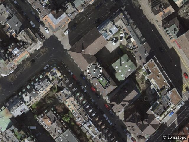 Luftbild Säntisstrasse 11, Zürich