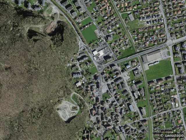 Luftbild Collombey