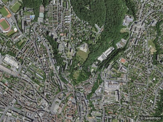 Vista aerea della posizione – Lausanne