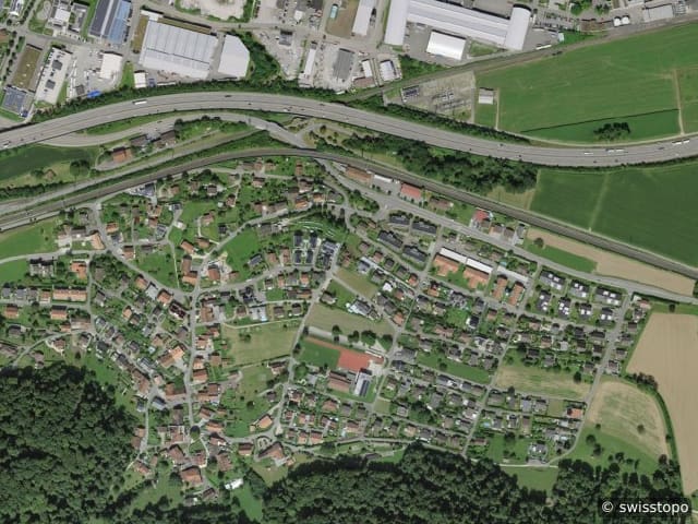 Luftbild Münchwilen (AG)