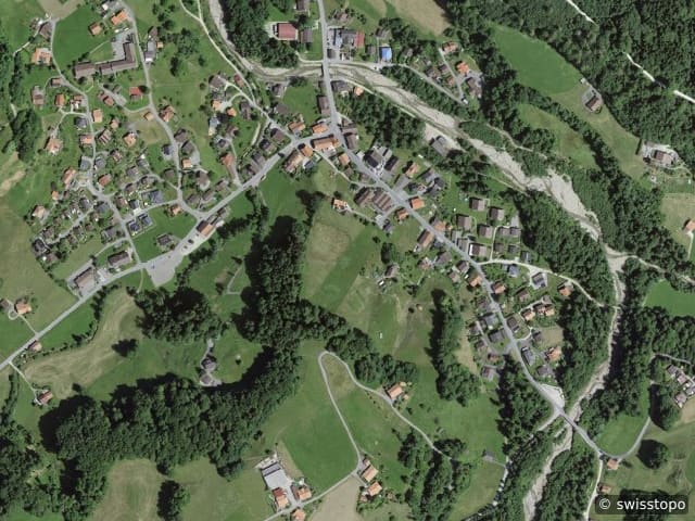 Luftbild Stössen 460b, Rüschegg Heubach