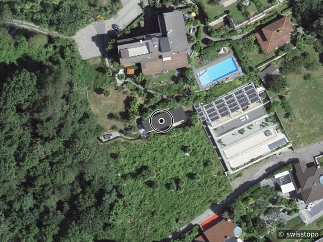 Luftbild Via Falò 77, Contra, Locarno, Lago Maggiore