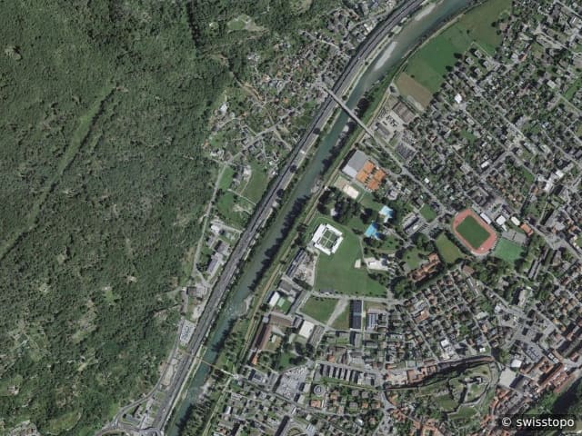 Luftbild Bellinzona