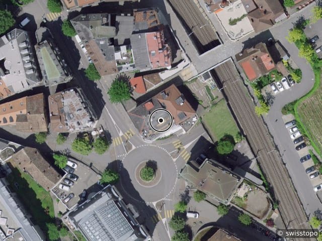 Luftbild Rue de la Gare 9, Montreux
