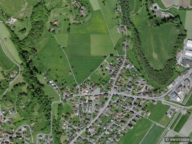 Luftbild Ort s Dorfstrasse 13, Wartau