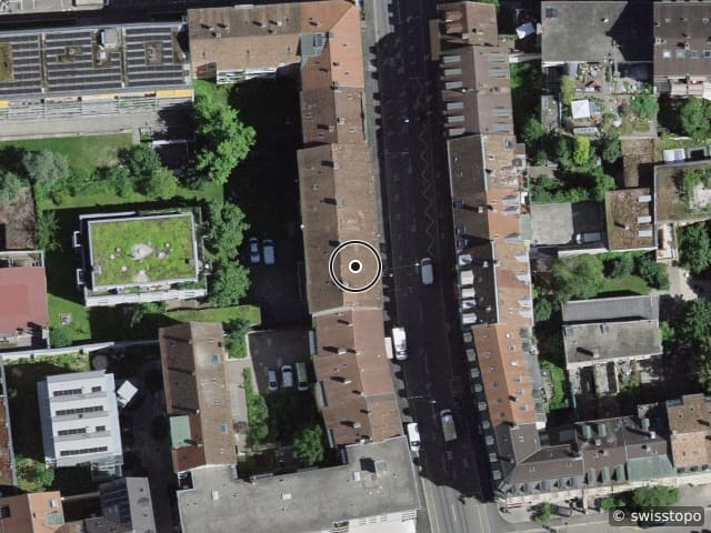 Luftbild klybeckstrasse 75, Basel