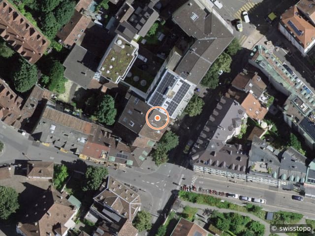 Luftbild Riehentorstrasse 11, Basel