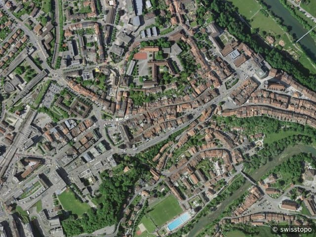 Luftbild Fribourg