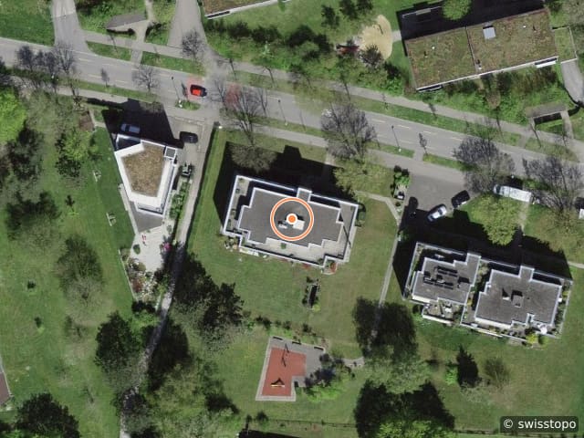Luftbild der Lage – Jurastrasse 9, 3063 Ittigen