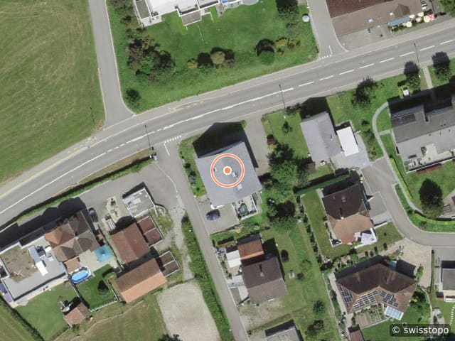 Luftbild der Lage – Hauptstrasse 25, 8522 Häuslenen