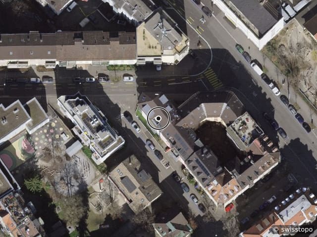Luftbild Gotthelfstrasse 41, Zurich
