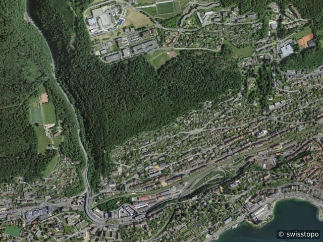 Aerial view of the location – Neuchâtel