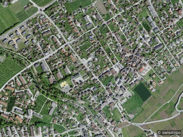 Luftbild Bramois