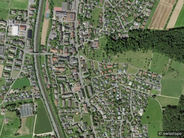 Luftbild: das Gebiet