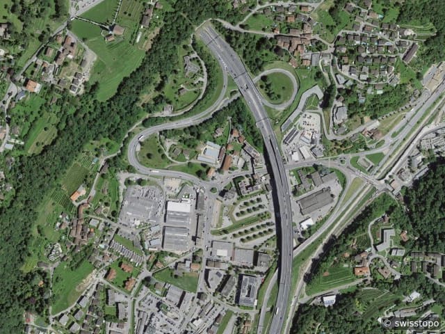 Luftbild: das Gebiet