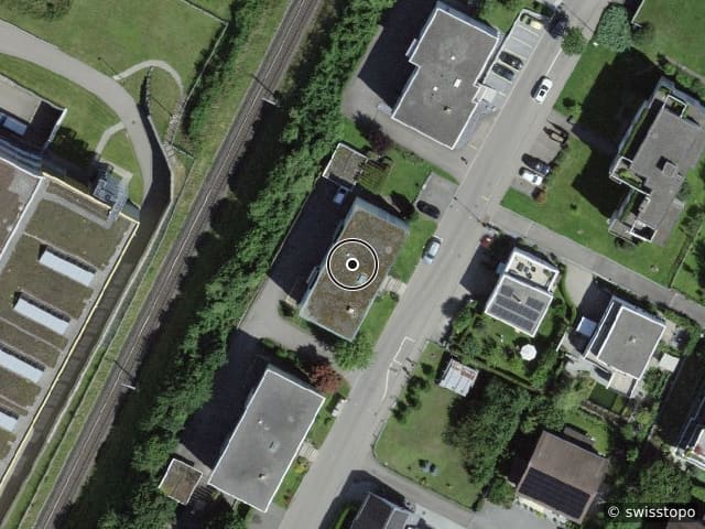 Luftbild der Lage – Bildfeldstrasse 27, 9552 Wil