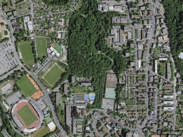 Luftbild Ch. des Sauges 9, Lausanne