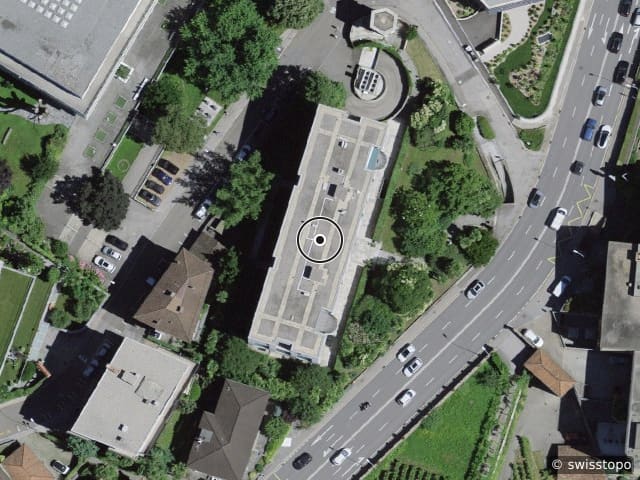 Luftbild der Lage – Via San Gottardo 10, 6900 Lugano